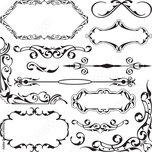 The baroque swirll set