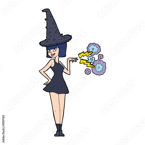 cartoon halloween witch