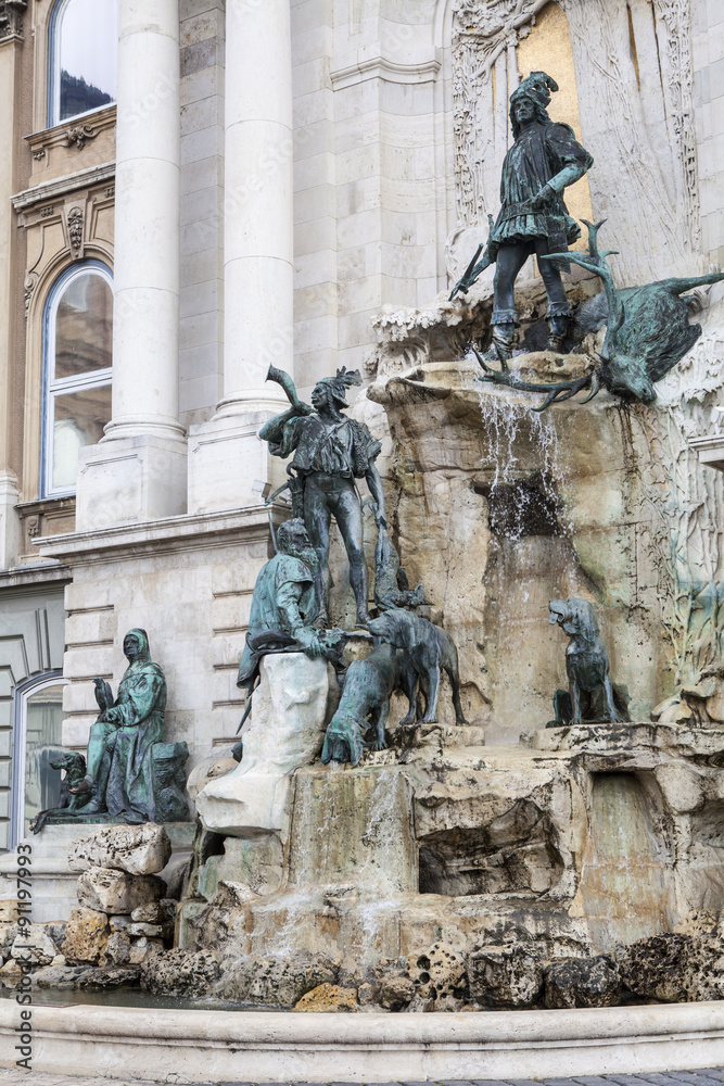Matthias Fountain in Buda Castle