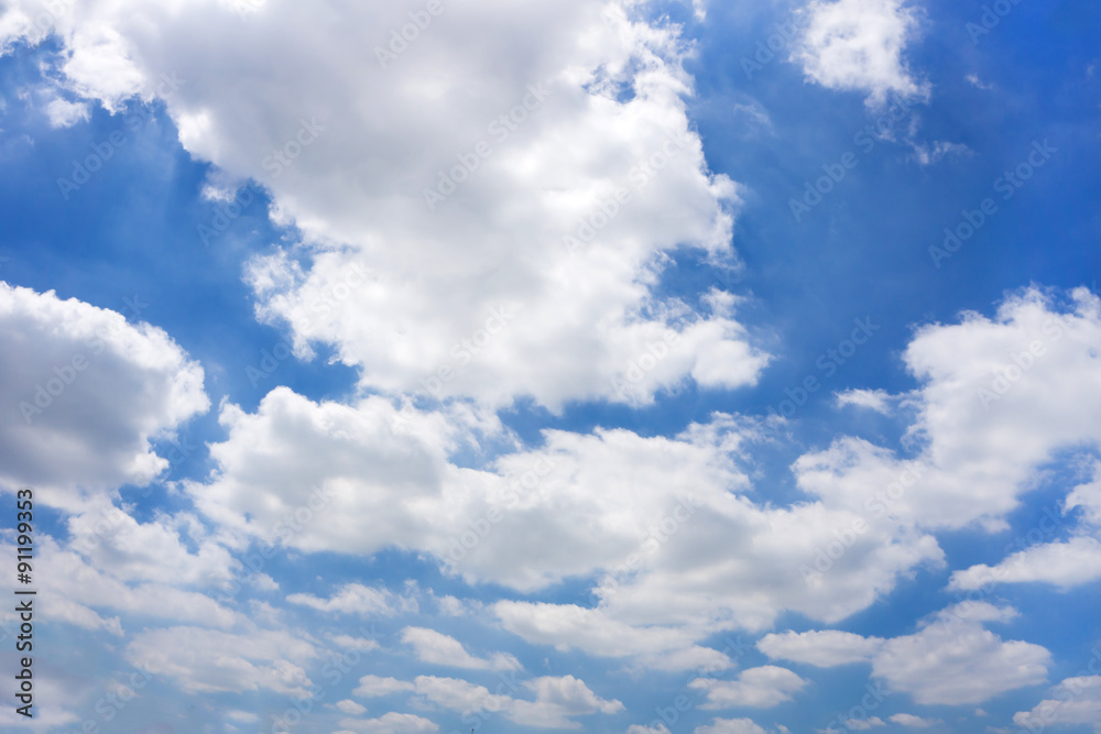 Obraz premium blue sky with cloud, sky background
