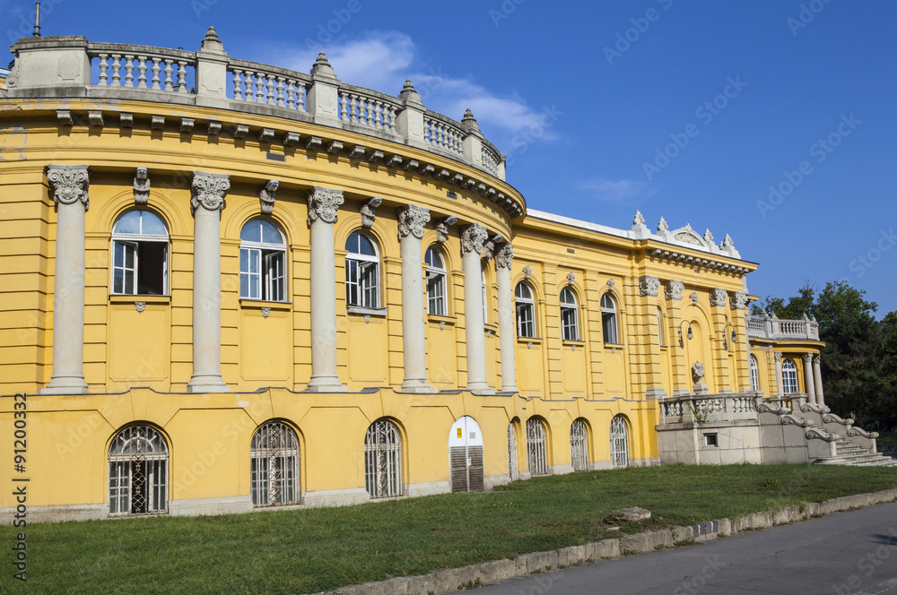 Exterior of the Palace Housing thr Szechenyi Baths in Budapest