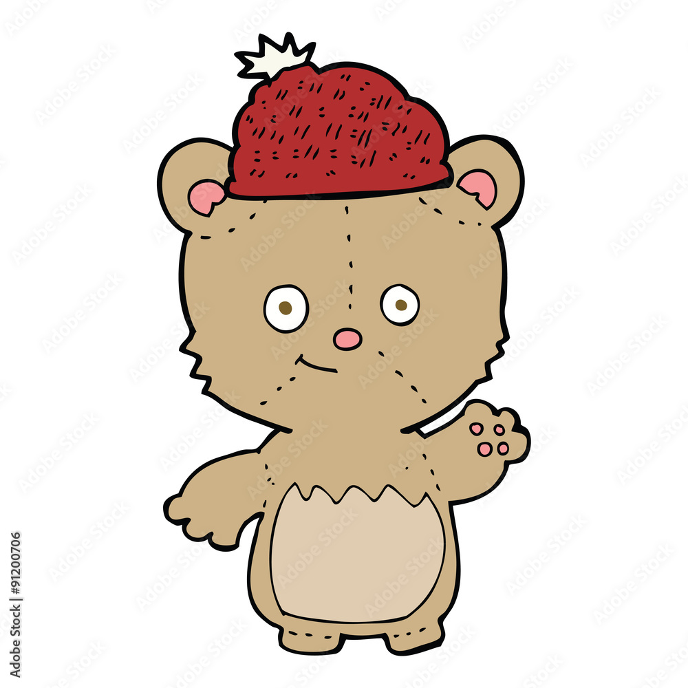 cartoon bear in hat cartoon bear in hat