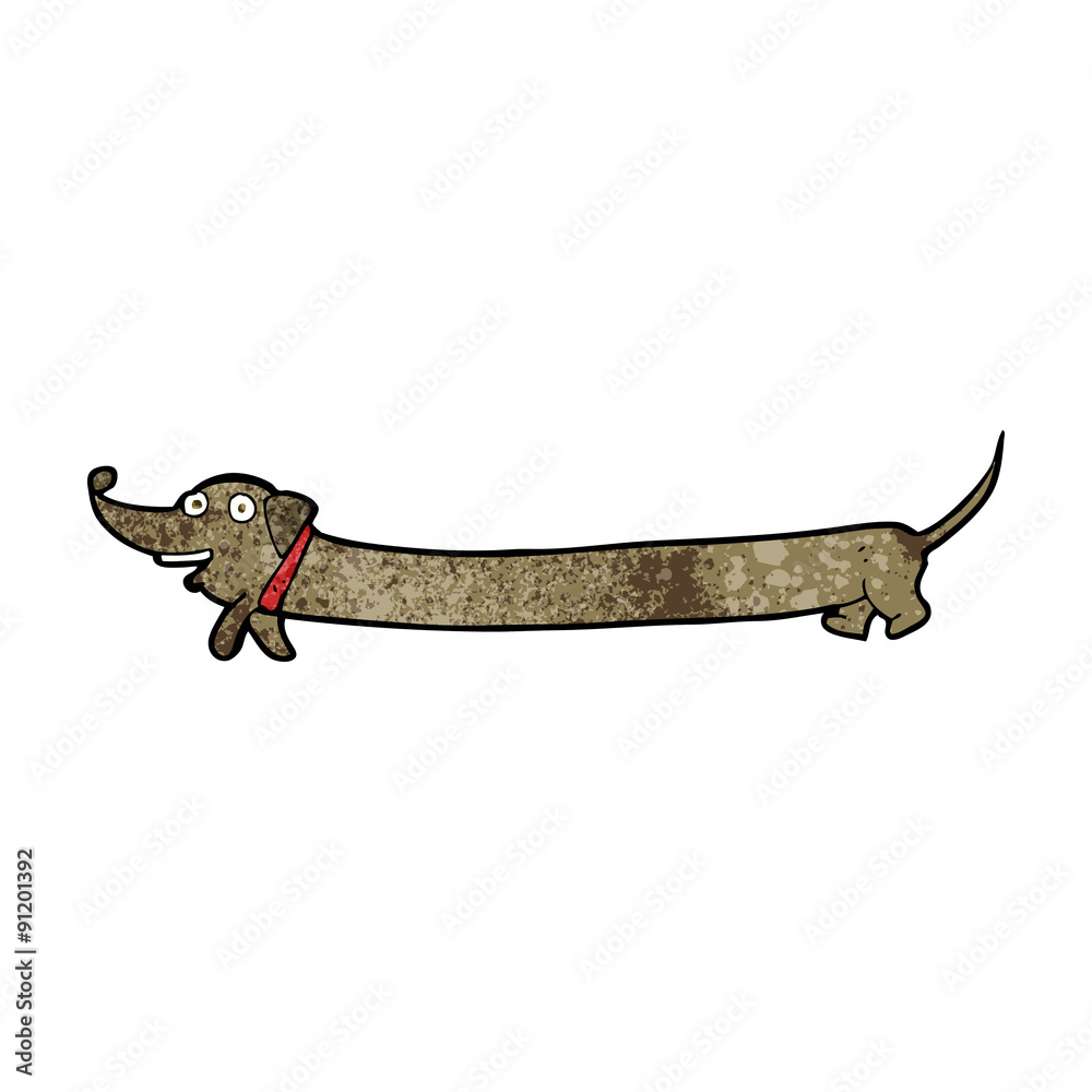 Fototapeta premium cartoon dachshund