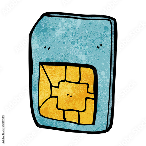 cartoon sim card