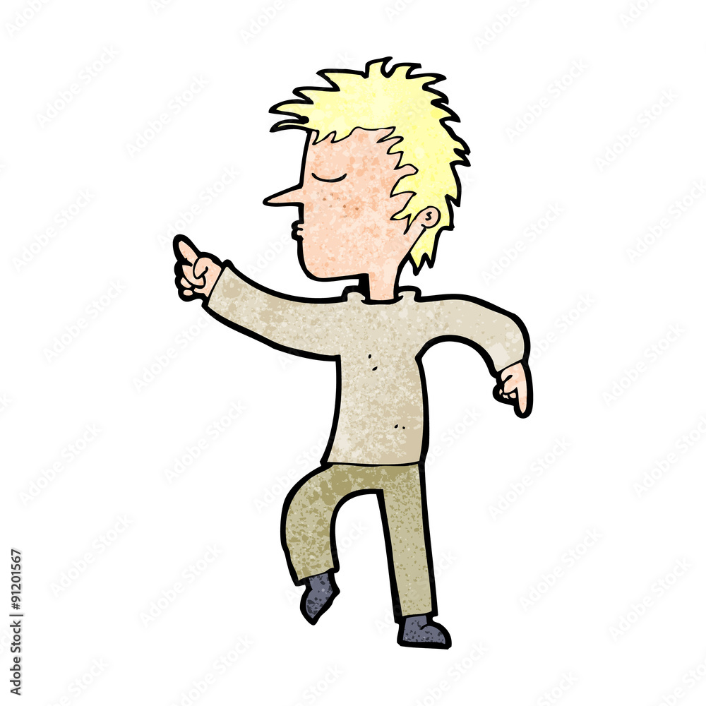 cartoon man pointing cartoon man pointing