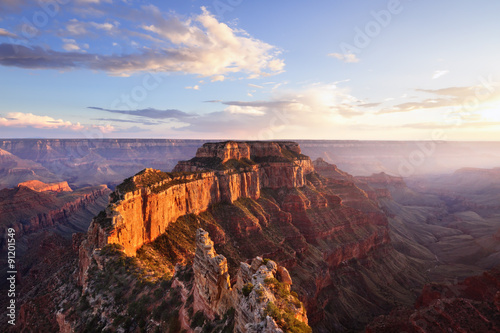 Wotans Throne, Cape Roya at Sunsetl, Grand Canyon North Rim