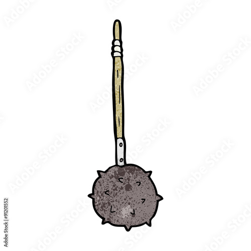 cartoon medieval mace
