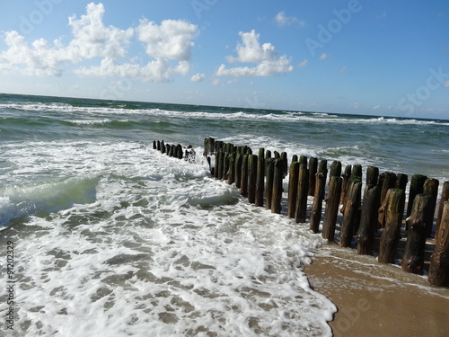 Coast or Beach of the Islet of Sylt in the North Sea