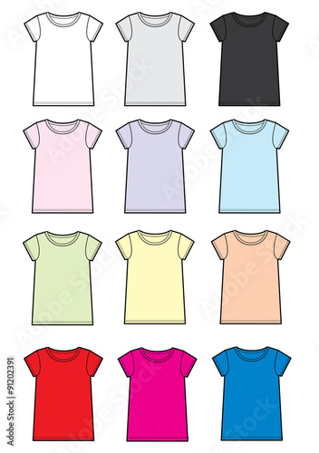 tee shirt garment basic collection