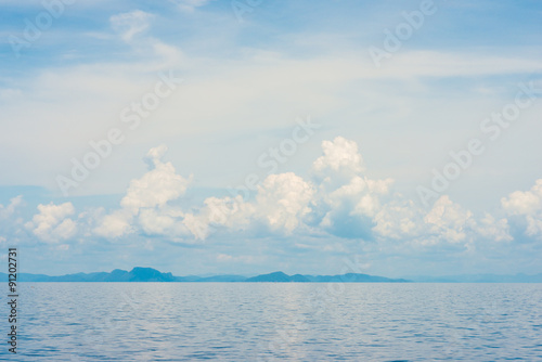 Ocean and perfect sky with islands