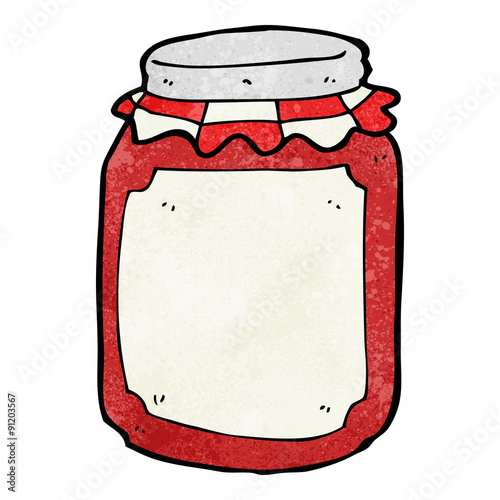 cartoon jar of preserve