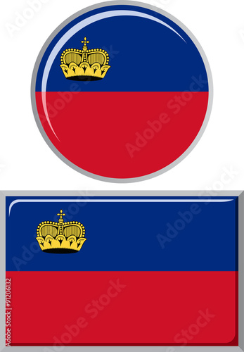 Free Download Liechtenstein round and square icon flag. Vector illustration. - GFXLoad