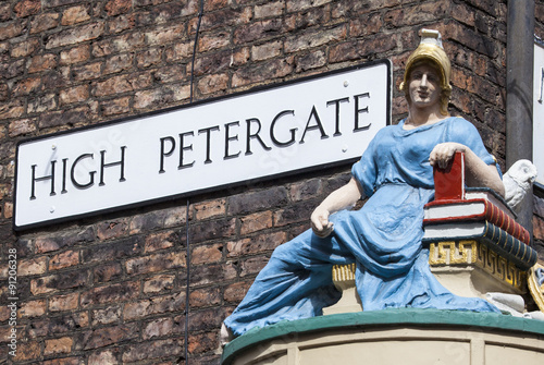 High Petergate in York, England. photo
