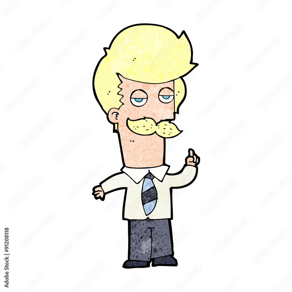 cartoon mna with mustache explaining cartoon mna with mustache explaining
