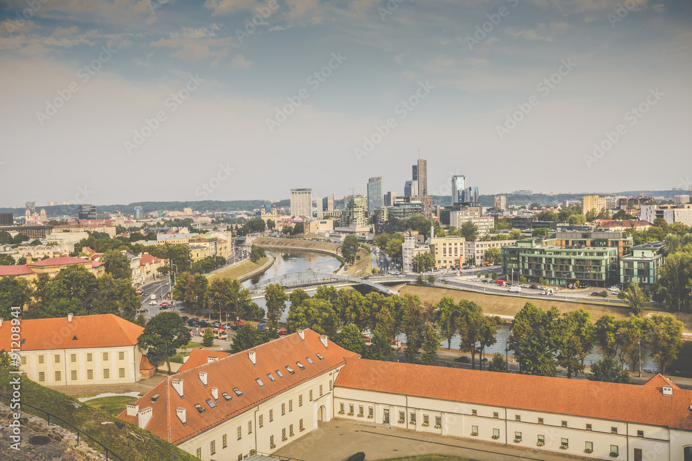 Vilnius city, business part of city, Lithuania.