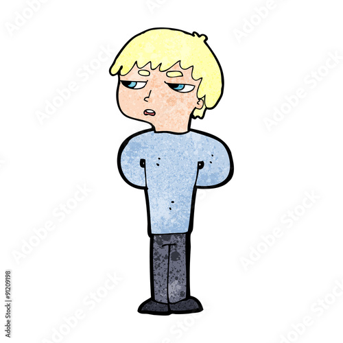cartoon antisocial boy