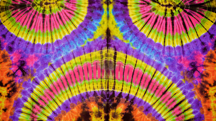 close up shot of tie dye fabric texture background