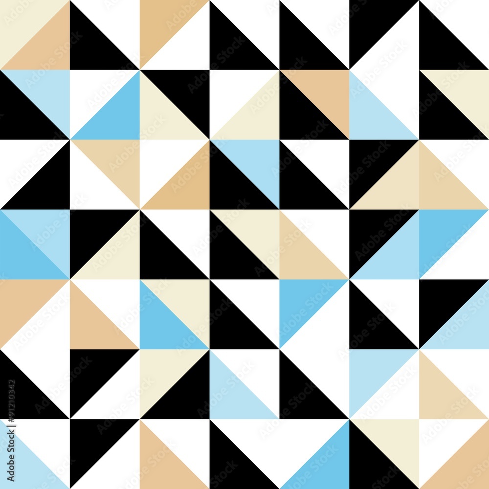 Seamless geometric pattern with triangular elements Seamless geometric pattern with triangular elements