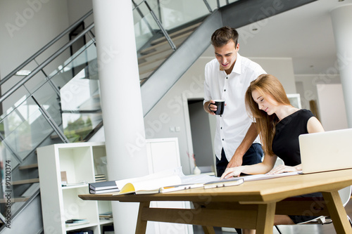 Young people in the office
