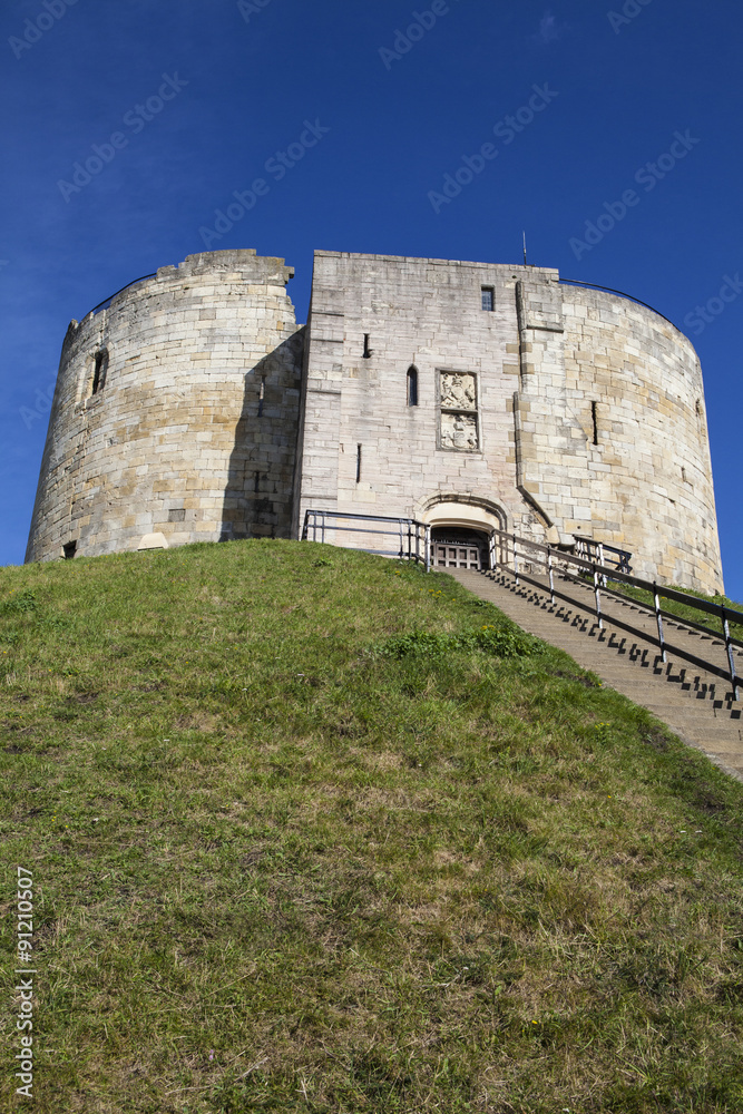 Clifford's Tower in York, England.