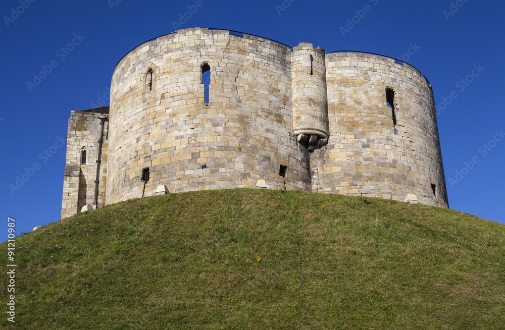 Clifford's Tower in York, England.