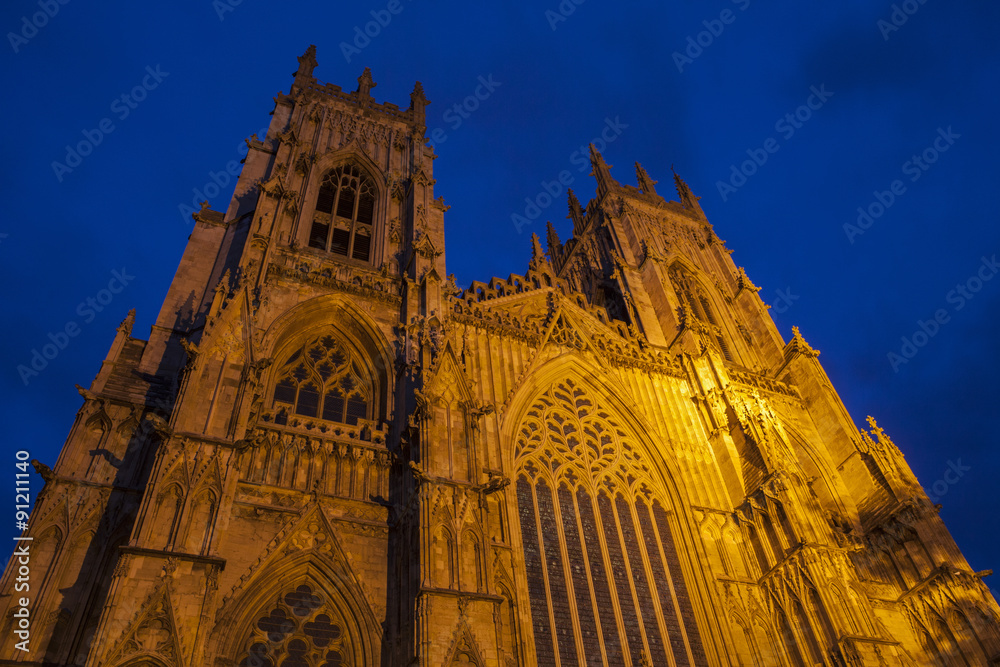 The historic York Minster in York, England.