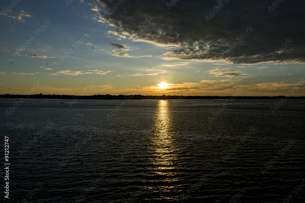 Obraz premium Закат в море