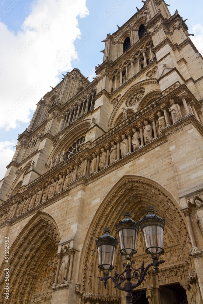 Fototapeta premium Notre Dame cathedral, Paris France