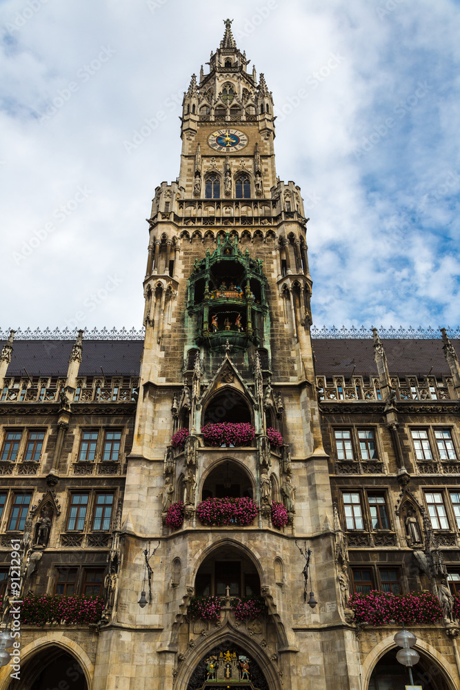 Marienplatz town hall in Munich