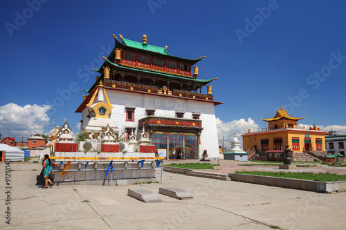 Gandan Monastery in Ulan Bator, Mongolia