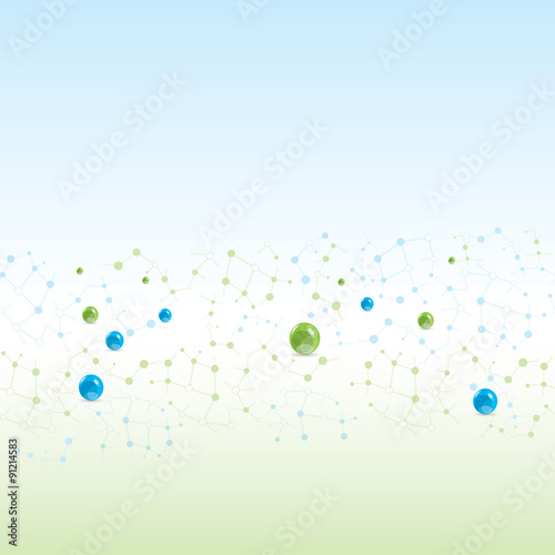 Seamless molecule ligh colors background