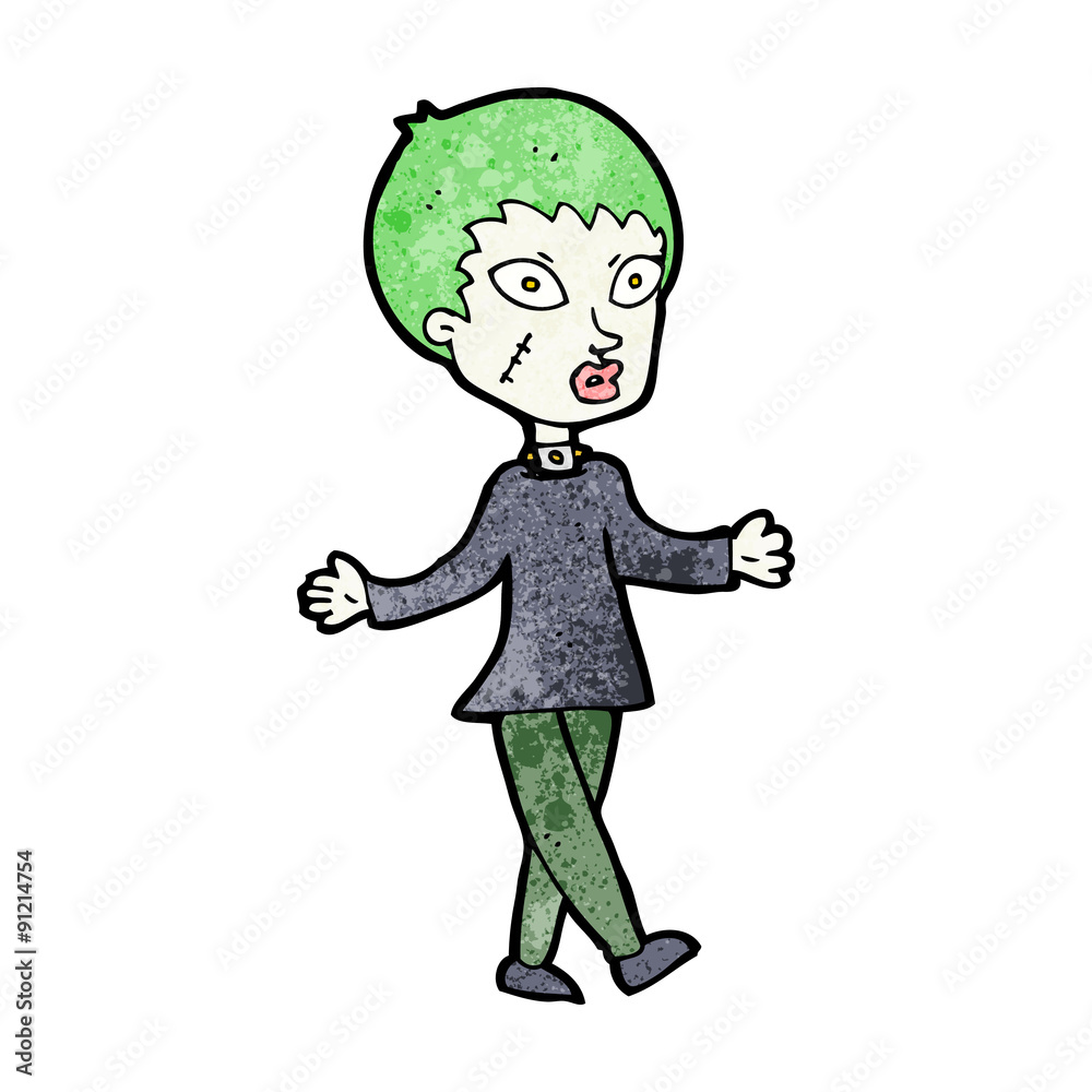 cartoon halloween zombie woman cartoon halloween zombie woman