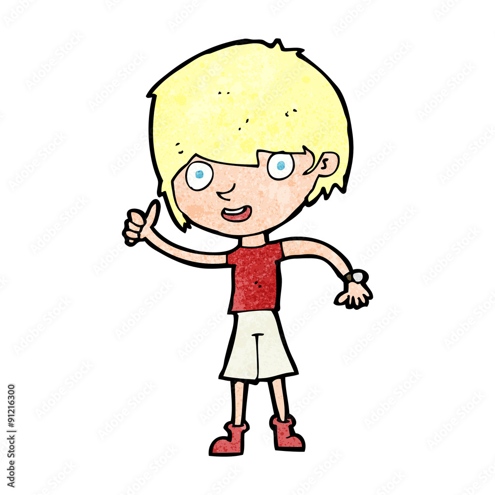 cartoon boy with positive attitude cartoon boy with positive attitude