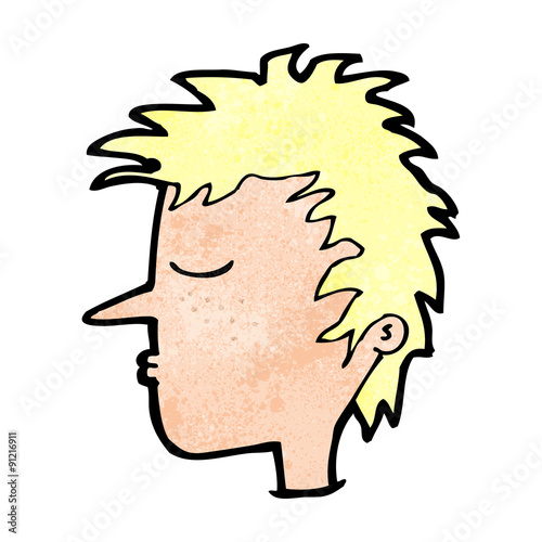 cartoon male face