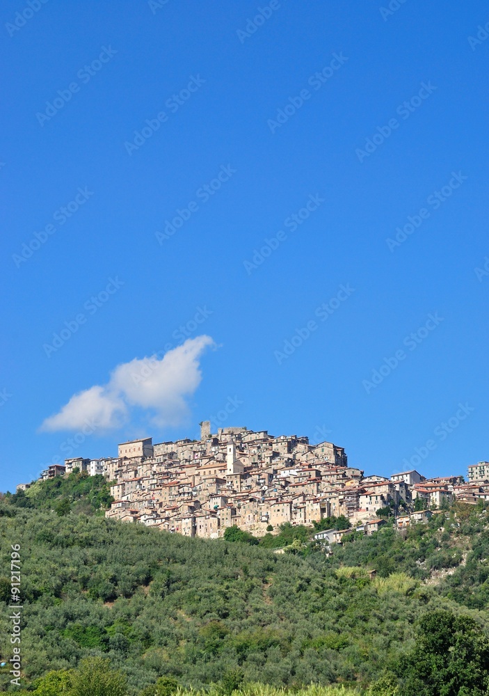 Obraz premium Veduta di Olevano Romano - Roma - Lazio - Italia