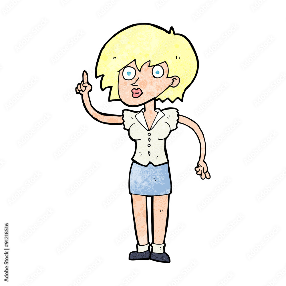 cartoon woman with question cartoon woman with question