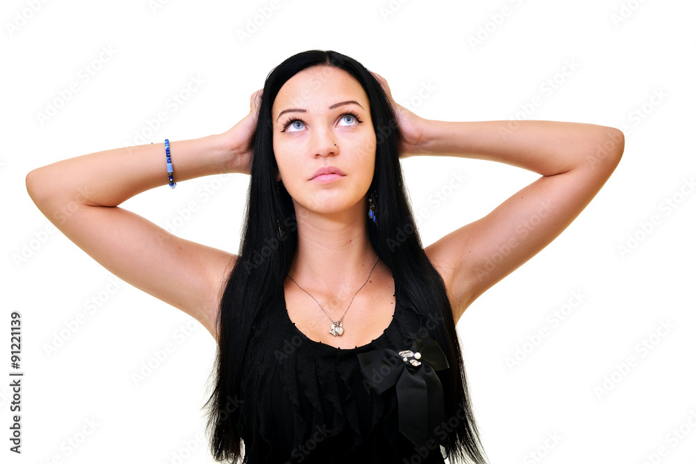 Glamour portrait of beautiful woman Glamour portrait of beautiful woman