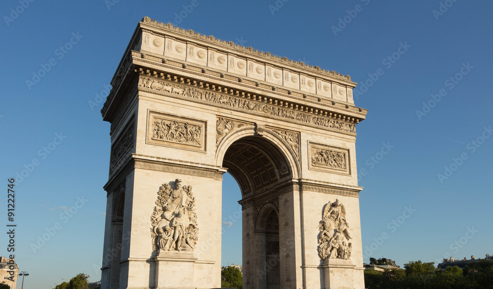 The Triumphal Arch, Paris, France
