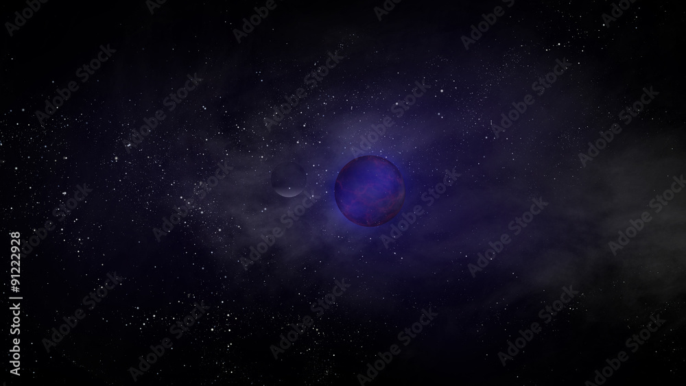 Space Galaxy Blue