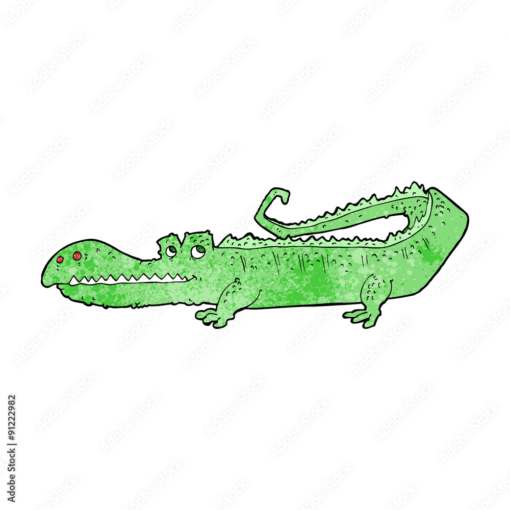 Obraz premium cartoon crocodile