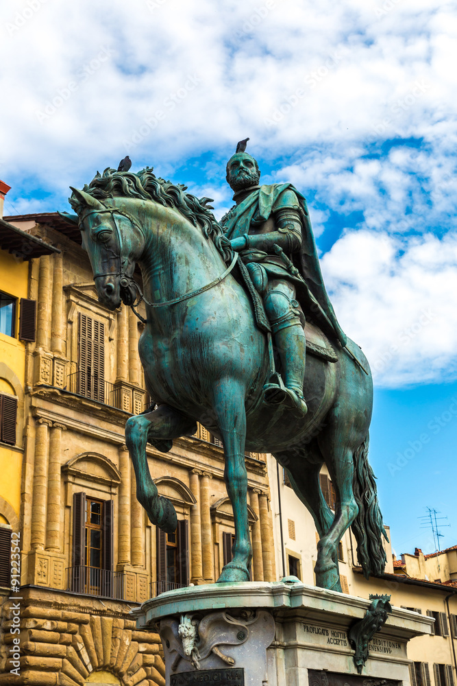 Obraz premium Statue of Cosimo I de Medici in Florence