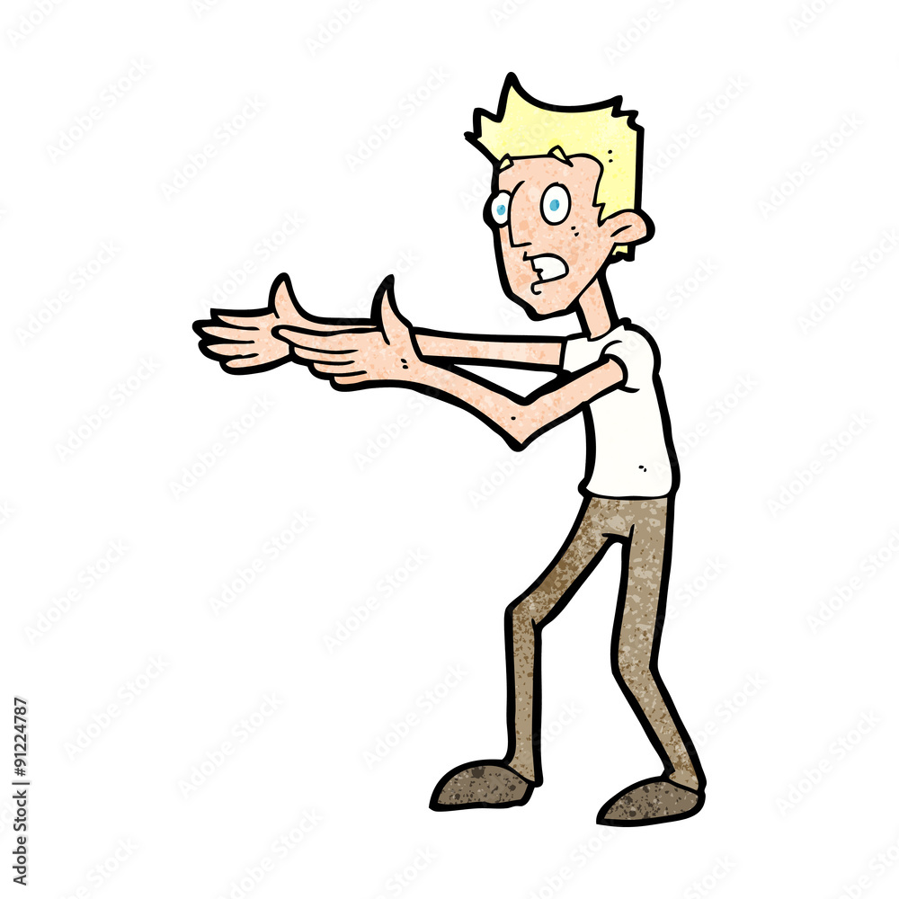 cartoon man desperately explaining cartoon man desperately explaining