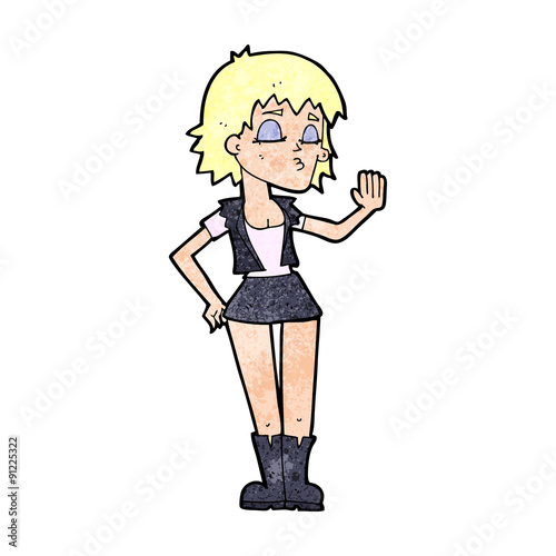 cartoon cool girl