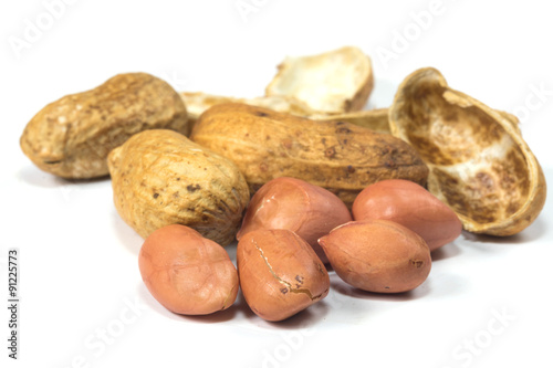 peanut isolated on white background 