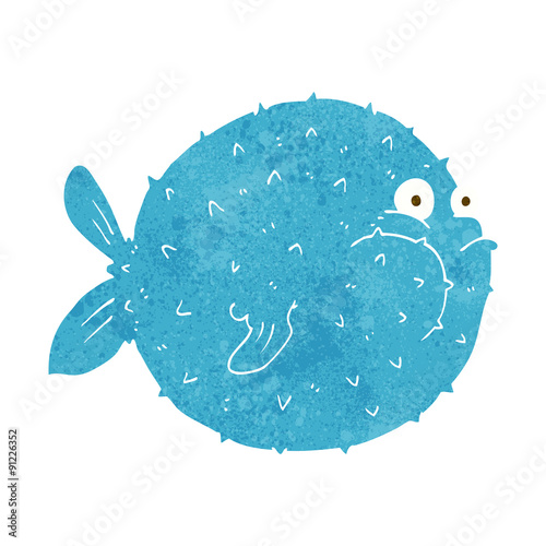 cartoon puffer fish