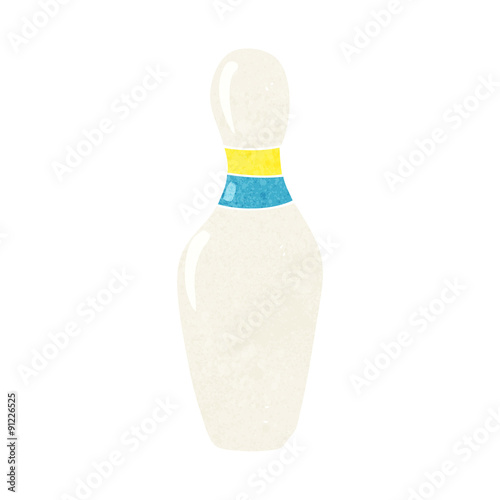 cartoon ten pin bowling skittle