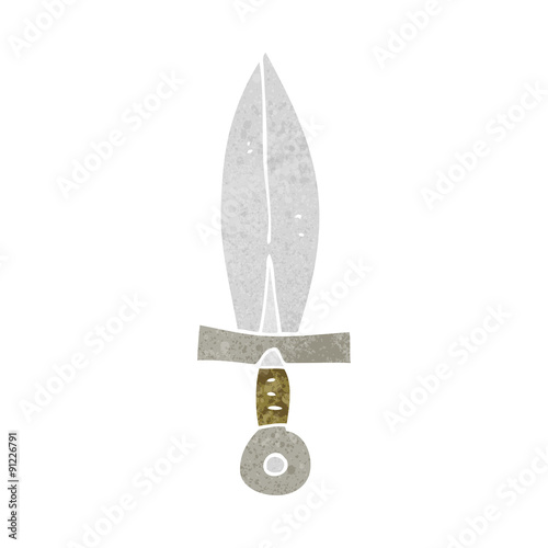 cartoon old dagger