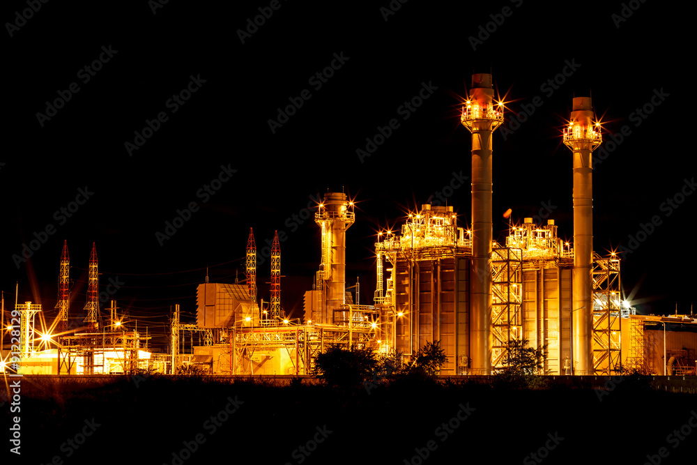 Power plant twilight