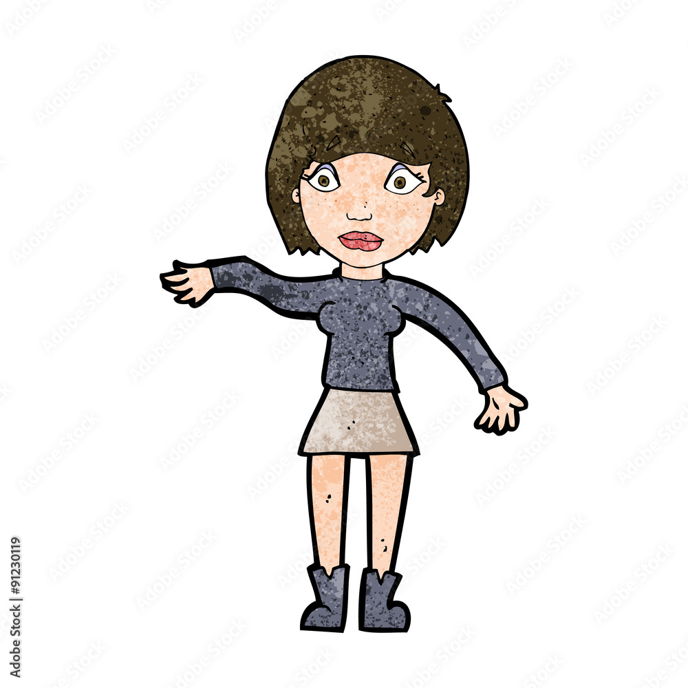 cartoon surprised woman cartoon surprised woman