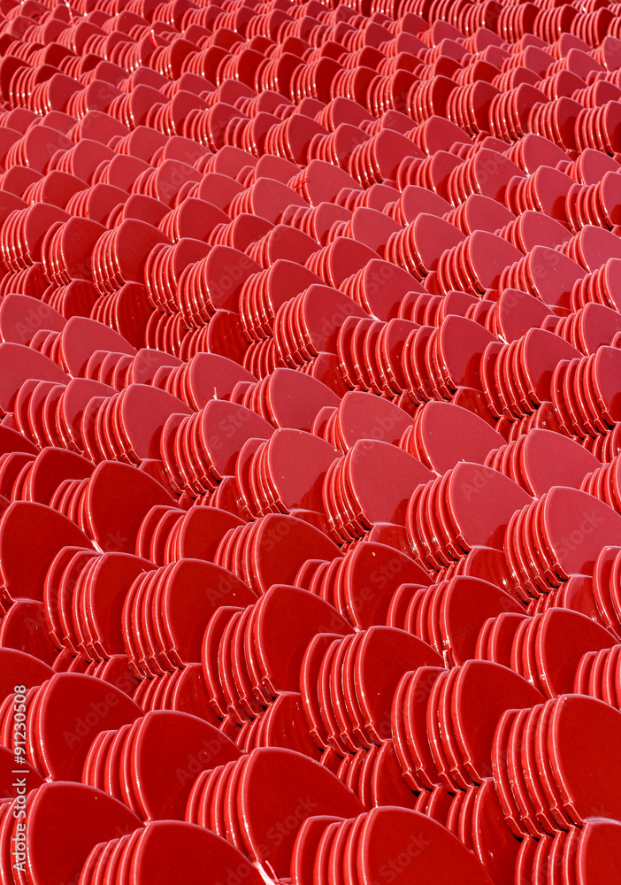 Obraz premium Red roof tiles